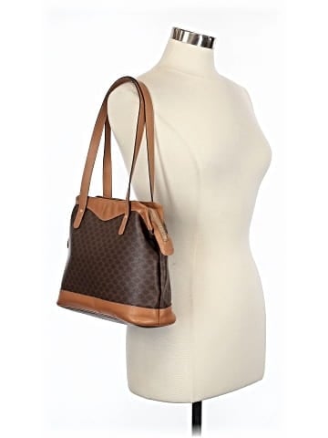 Céline Vintage Coated Canvas Macadam Shoulder bag (view 2)