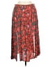 Topshop Print Red Casual Skirt Size 6 - photo 1