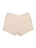 Paige 100% Silk Color Block Ivory Shorts Size 4 - photo 2
