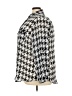 Cato 100% Polyester Houndstooth Silver 3/4 Sleeve Blouse Size 22 - 24 - photo 5