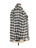 Cato 100% Polyester Houndstooth Silver 3/4 Sleeve Blouse Size 22 - 24 - photo 4