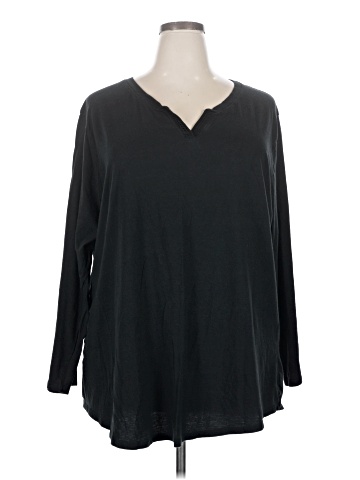 Just My Size Long Sleeve Blouse (view 1)