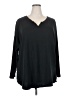 Just My Size Black Long Sleeve Blouse Size 5X - photo 1