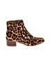 J.Crew Factory Store Animal Print Brown Ankle Boots Size 7 - photo 1