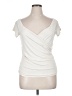 Express Ivory Short Sleeve Top Size XL - photo 1