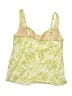 Lands' End Floral Graphic Paisley Green Swimsuit Top Size 10 - photo 2