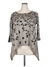 SJS Gray 3/4 Sleeve Top Size 3X - photo 1