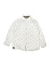 Free Planet 100% Cotton Print Ivory White Long Sleeve Button-Down Shirt Size 4 - photo 1