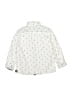 Free Planet 100% Cotton Print Ivory White Long Sleeve Button-Down Shirt Size 4 - photo 2