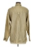 LUCCA 100% Silk Tan Long Sleeve Silk Top Size M - photo 2