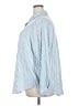Torrid Stripes Blue 3/4 Sleeve Button-Down Shirt Size 3X Plus (3) - photo 5