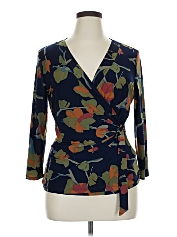 Lauren by Ralph Lauren 3/4 Sleeve Blouse (view 1)