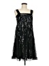 M.S.S.P. 100% Polyester Stars Black Cocktail Dress Size M - photo 1