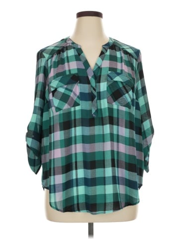 Torrid 3/4 Sleeve Blouse (view 1)