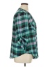 Torrid 100% Polyester Plaid Teal 3/4 Sleeve Blouse Size 1X Plus (1) - photo 4