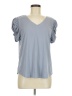 Green Envelope Gray Short Sleeve Top Size M - photo 1