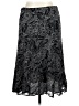 JM Collection 100% Polyester Paisley Black Formal Skirt Size 14 Petite - photo 1