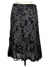 JM Collection 100% Polyester Paisley Black Formal Skirt Size 14 Petite - photo 2