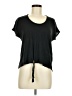 Chaser 100% Linen Black Short Sleeve Top Size M - photo 1