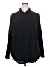 Torrid Solid Black Long Sleeve Blouse Size 3X Plus (3) - photo 1
