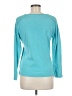 Talbots 100% Cotton Teal Pullover Sweater Size M - photo 2