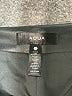 Aqua 100% Polyurethane Black 3/4 Sleeve Top Size L - photo 7