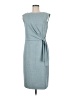 Ann Taylor Solid Teal Casual Dress Size 8 - photo 1