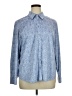 Chico's 100% Polyester Paisley Blue Long Sleeve Blouse Size XL - photo 1
