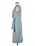 Ann Taylor Solid Teal Casual Dress Size 8 - photo 5