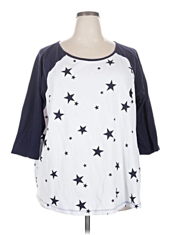 Woman Within 3/4 Sleeve Top (view 1)