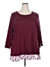 Karen Scott Burgundy Pullover Sweater Size 3X - photo 1