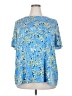 Liz Claiborne Blue Short Sleeve Blouse Size 2X - photo 1