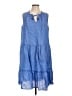 J. McLaughlin Blue Casual Dress Size L - photo 1