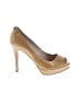 MICHAEL Michael Kors 100% Leather Tan Heels Size 8 1/2 - photo 1