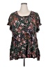 Torrid Black Short Sleeve Blouse Size 4X Plus (4) - photo 1