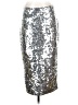 MICHAEL Michael Kors Solid Silver Formal Skirt Size XS - photo 1