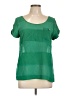 Odille Green Short Sleeve Top Size 10 - photo 1