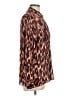 Massimo Dutti Animal Print Brown Long Sleeve Blouse Size 10 - photo 4