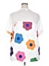 Unbranded Floral White Short Sleeve T-Shirt Size 2XL - photo 2