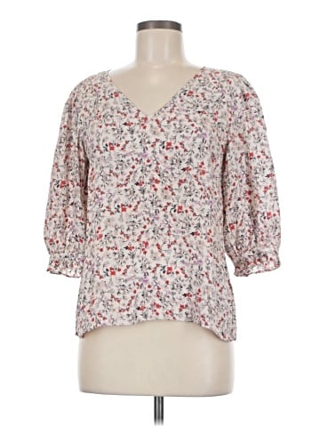 Rebecca Taylor 3/4 Sleeve Silk Top (view 1)