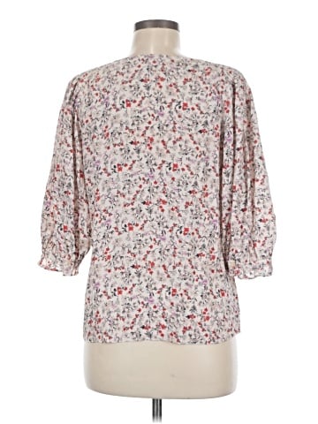 Rebecca Taylor 3/4 Sleeve Silk Top (view 2)