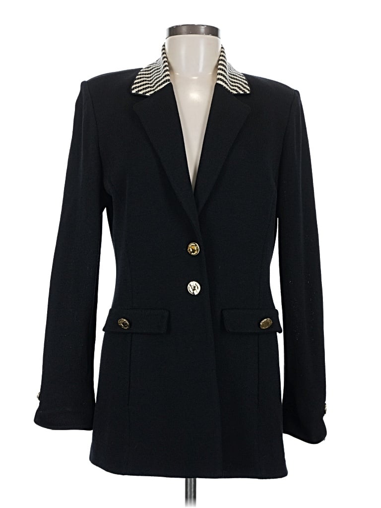 Pre-owned St. John Collection By Marie Gray Blazer Jacket In Black