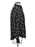 Ann Taylor LOFT 100% Polyester Floral Black Long Sleeve Blouse Size XS - photo 4