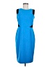 NIPON BOUTIQUE Color Block Blue Cocktail Dress Size 6 - photo 1
