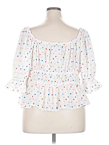 ELOQUII 3/4 Sleeve Blouse (view 2)