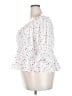 ELOQUII 100% Polyester Polka Dots White 3/4 Sleeve Blouse Size 20 Plus - photo 5