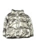 Cotton on Kids 100% Polyamide Metallic Silver Snow Jacket Size 3-4 - photo 1