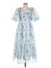 Assorted Brands 100% Polyester Blue Cocktail Dress Size 8 - photo 1