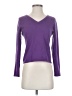 Bloomingdale's 100% Cashmere Purple Pullover Sweater Size S - photo 1