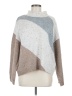 Blu Pepper Color Block Gray Pullover Sweater Size M - photo 1